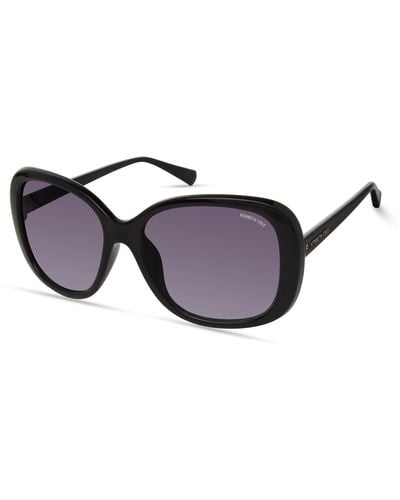 Kenneth Cole Kc5701b Square Sunglasses - Black