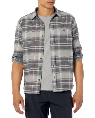 Pendleton Long Sleeve Fremont Flannel Shirt - Gray