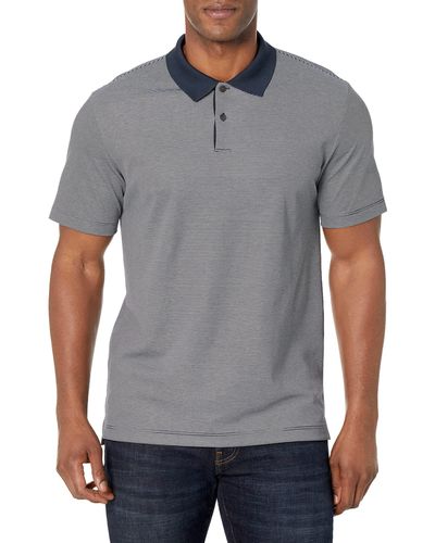 Theory Standard Polo Current Stripe - Gray