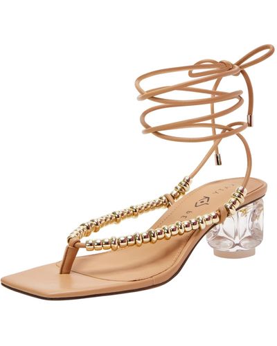 Katy Perry The Cubie Bead Sandal Heeled - Natural