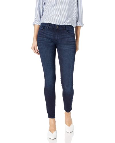 DL1961 Emma Instasculpt Low Rise Skinny Fit Jeans - Blue