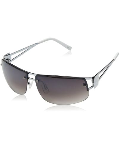 Rocawear Mens R1022 Cool Uv Protective Vented Metal Rectangular Sunglasses Gifts For With Flair 65 Mm - Black