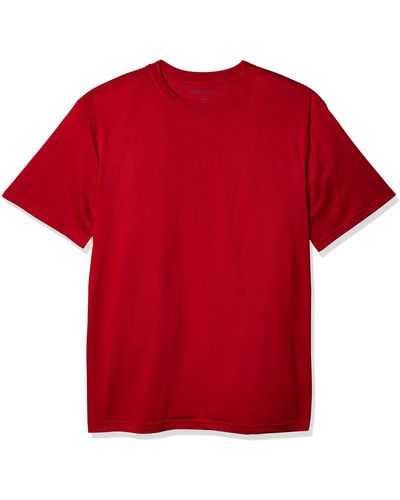 Nautica Mens Active Short Sleeve Performance T-shirt T Shirt - Red