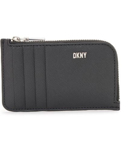 DKNY Casual Phoenix Zip Classic Card Case - Black