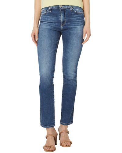 AG Jeans Mari High-rise Slim Straight In 14 Years Picturesque - Blue