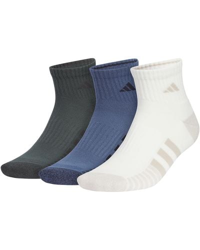 adidas S Cushioned Quarter Socks - Blue