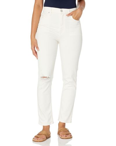 Hudson Jeans Jeans Harlow Ultra High Rise Ankle Cigarette Jean - White