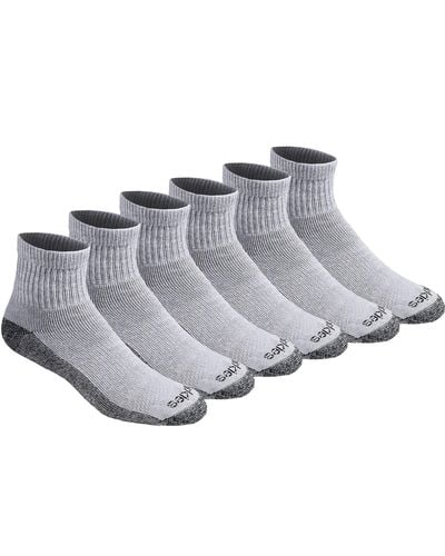 Dickies Big & Tall Dri-tech Moisture Control Quarter Socks Multipack - Grau
