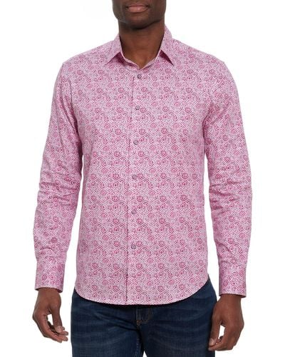 Robert Graham Urbandale L/s Woven Shirt - Pink