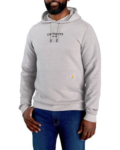 Carhartt Force Relaxed Fit Lightweight Logo Graphic Sweatshirt - Gray