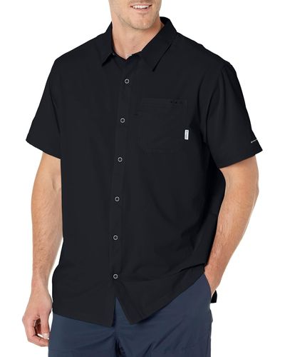 Columbia Standard Slack Tide Camp Shirt - Black