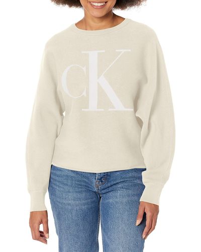 Calvin Klein Everyday Plush Turtle Neck Long Sleeve - White