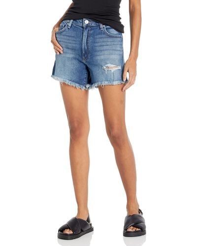 Hudson Jeans Jeans Gemma Mid Rise Cut Off Jean Short - Blue