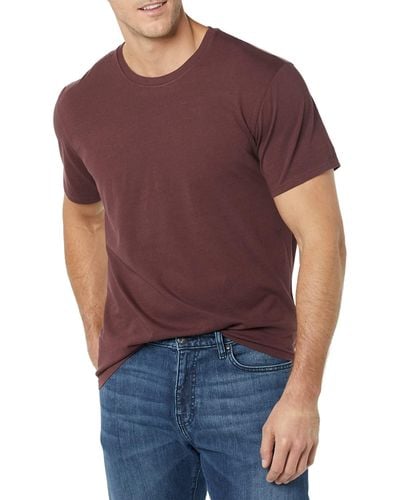 Goodthreads Short-sleeved Crewneck Cotton T-shirt - Purple