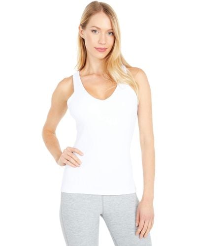 Alo Yoga Womens Elevate Tank Yoga Shirt - White