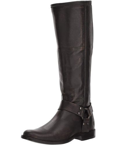 Frye Phillip Harness Tall Knee High Boot - Brown