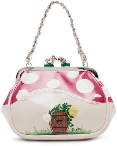 Betsey Johnson Lil' Nugget Kiss Lock Bag - Pink