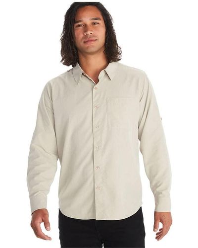 Marmot Aerobora Long Sleeve Button Down Shirt - White