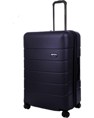 Eddie Bauer Glacier Hardside Spinner Durable Pc/abs Construction Suitcase Luggage - Blue