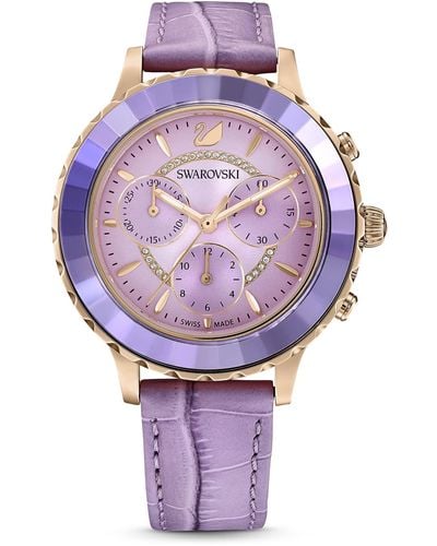 Swarovski Octea Lux Chrono Swiss Quartz Watch - Purple