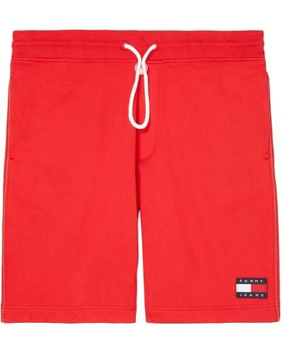 Tommy Hilfiger Adaptive Short With Drawcord Closure - Red