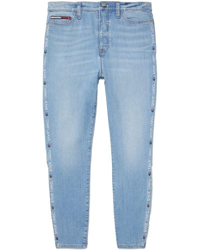 Tommy Hilfiger Skinny Fit Jeans With Zipper Closure - Blue