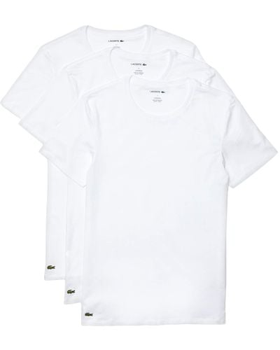 Lacoste 3-pack Crew Neck Regular Fit Essential T-shirt - White