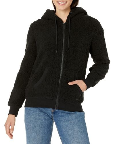 Andrew Marc Full Zip Hooded Jacket - Black