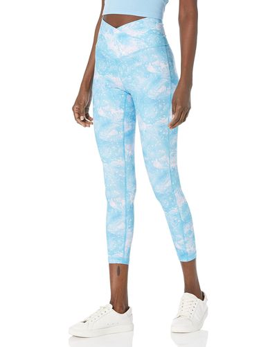 Juicy Couture High Waist Crossover 7/8 Legging - Blue