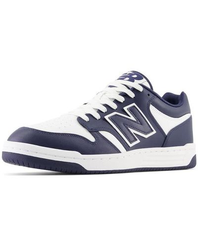 New Balance 480 Shoes White/navy - Blue
