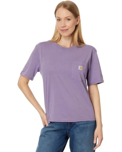 Carhartt Loose Fit Lightweight Short Sleeve Crew Neck T-shirt - Purple