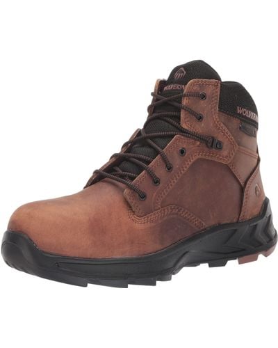 Wolverine Shiftplus Work Lx 6 Inch Alloy Toe Construction Boot - Brown