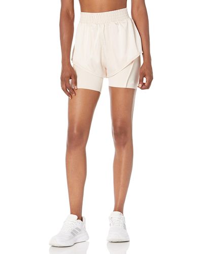 adidas Standard Power Aeroready Two-in-one Shorts - White