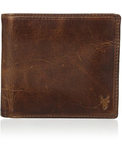 Frye Leather Logan Antique Pull Up Billfold - Brown