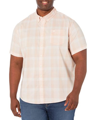 Dockers Size Classic Fit Short Sleeve Signature Comfort Flex Shirt - White