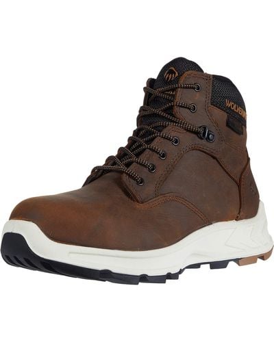 Wolverine Mens Shiftplus Work Lx 6" Alloy-toe Boot - Brown