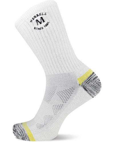 Merrell Moab Hiking Crew Sock 1 Pair Pack - White