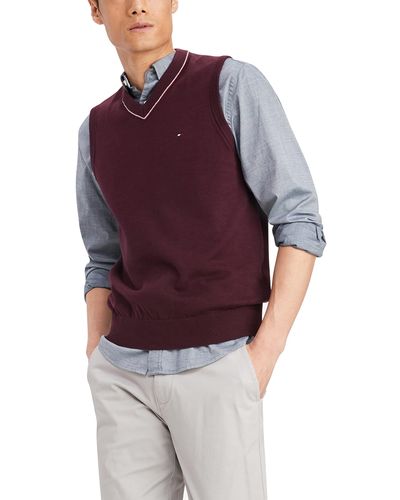 Tommy Hilfiger Cotton Sweater Vest - Multicolor
