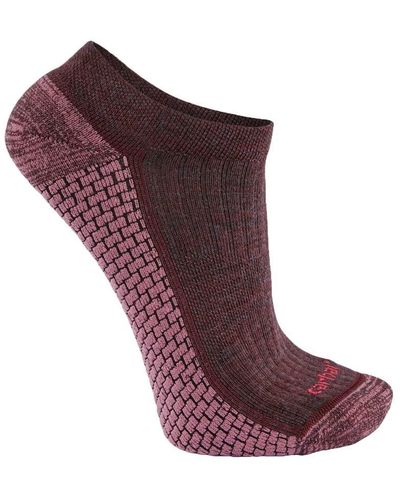 Carhartt Force Grid Midweight Low Cut Sock - Purple