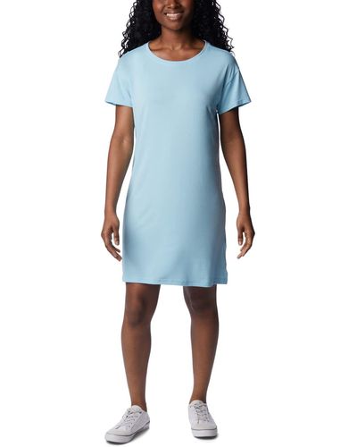 Columbia Anytime Knit Tee Dress - Blue