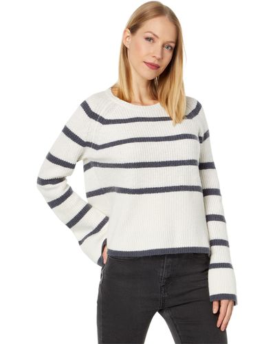 Splendid Long Sleeve Mona Sweater - White