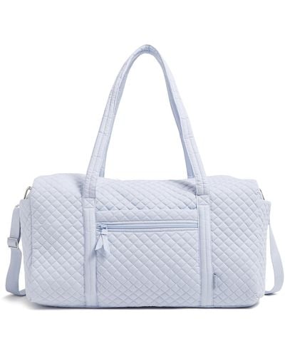 Vera Bradley Cotton Large Travel Duffle Bag - Blue
