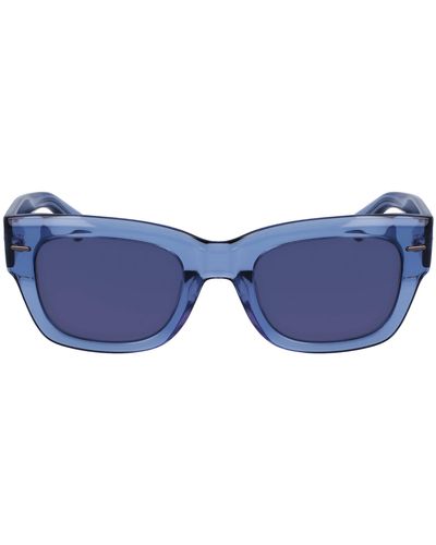 Calvin Klein Ck23509s Rectangular Sunglasses - Blue