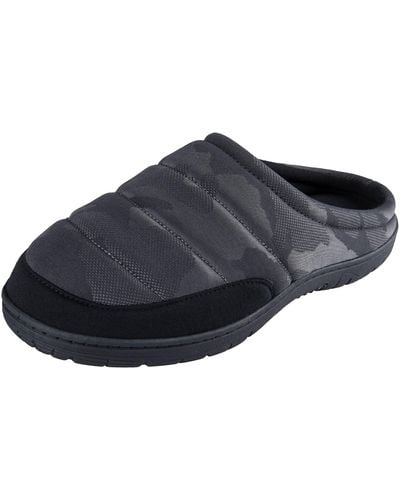 Kenneth Cole Reaction Clog Slipper House Shoes With Memory Foam Indoor/outdoor Sole - Black