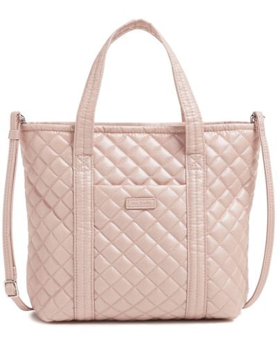 Vera Bradley Cotton Mini Vera Tote Bag - Pink