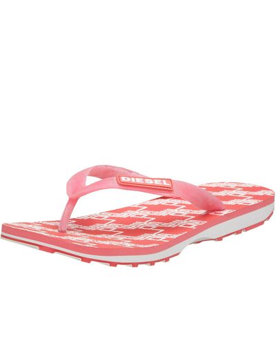 DIESEL Water Games Sandal,conch Shell Pink,7.5 M Us