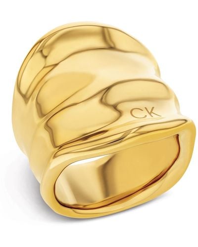 Calvin Klein Elemental Rings Collection For - Yellow