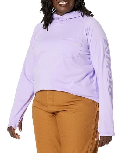 Dickies Size Plus Cooling Performance Sun Shirt - Purple