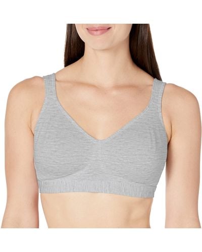 Playtex S 18 Hour Ultimate Lift & Support Cotton Stretch Wireless Us474c Full Coverage Bra - Gray