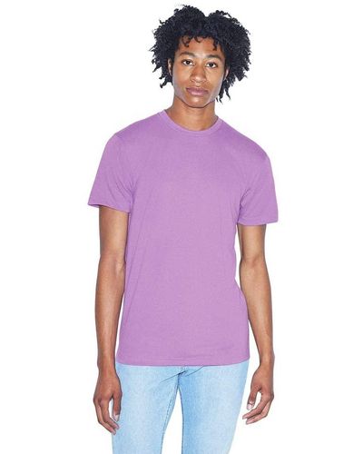 American Apparel 50/50 Crewneck Short Sleeve T-shirt - Purple